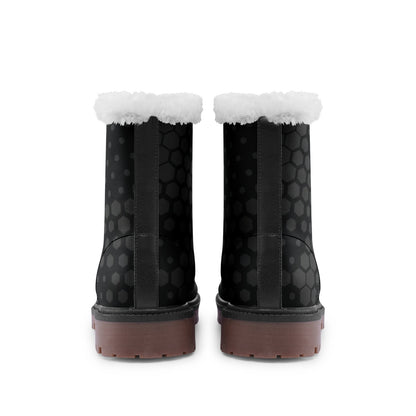 Snow Camo Boots | Stylish Black Hive Camouflage