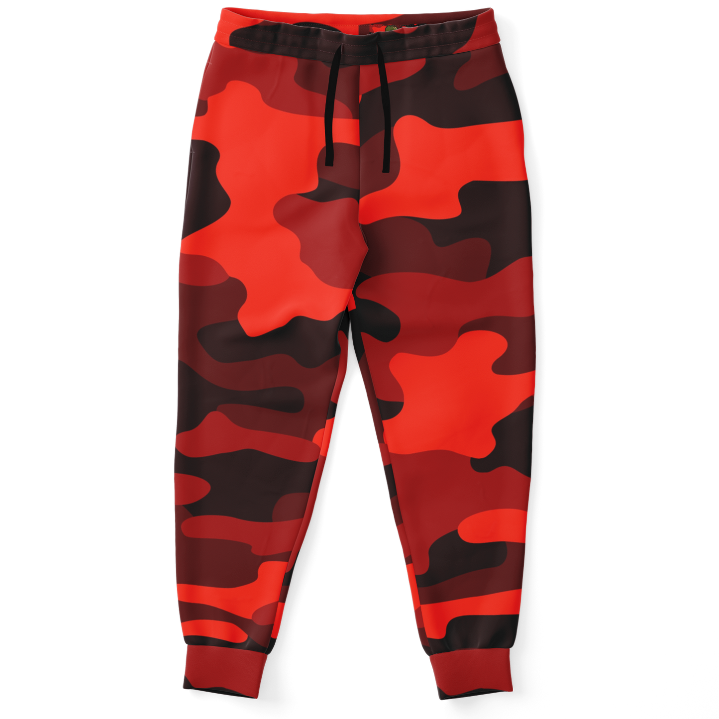 Camo Sweatpants | Unisex | Scarlet Red & Black