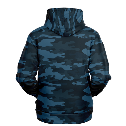 Blue Camo Hoodie | Classic Military Design