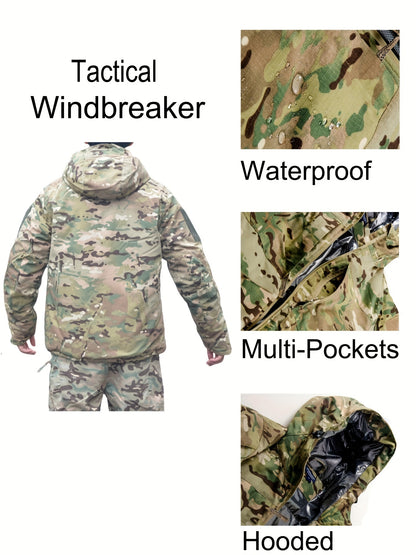 Tactical Hooded Jacket | Men's Water-Resistant Winter Coat