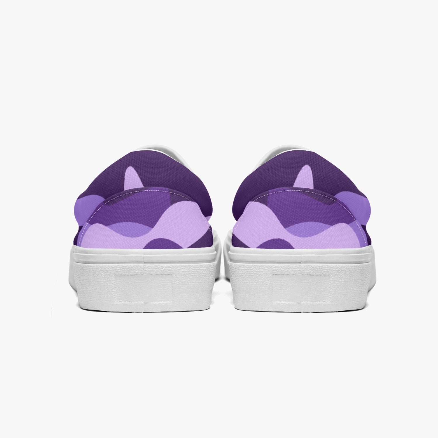 Camo Slip-On Shoes | Purple, Blue and Mauve