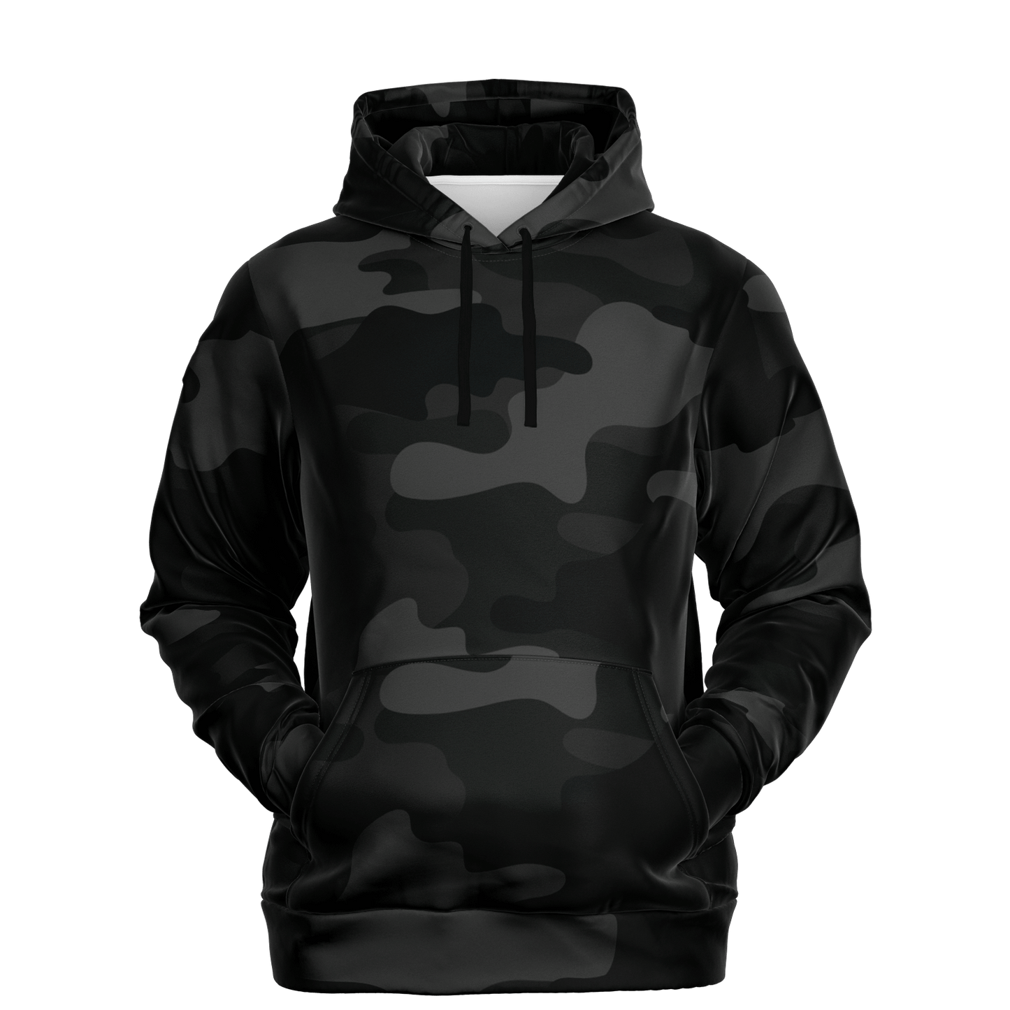 Camo Hoodie | Black Camouflage Pullover