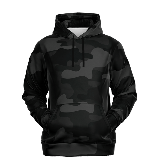 Camo Hoodie | Black Camouflage Pullover