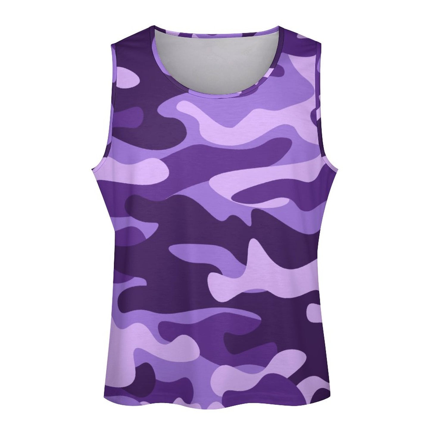 Camo Tank Top | Purple, Blue & Mauve Camouflage