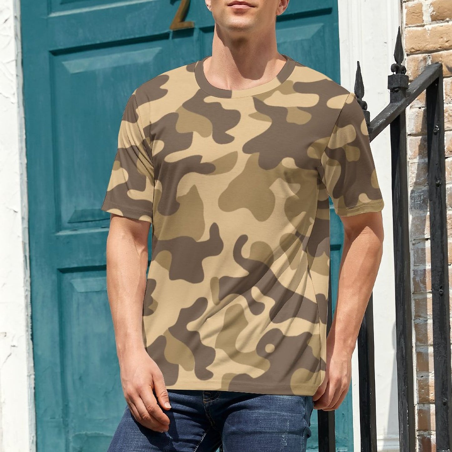 Camo Shirt | Khaki Camouflage T