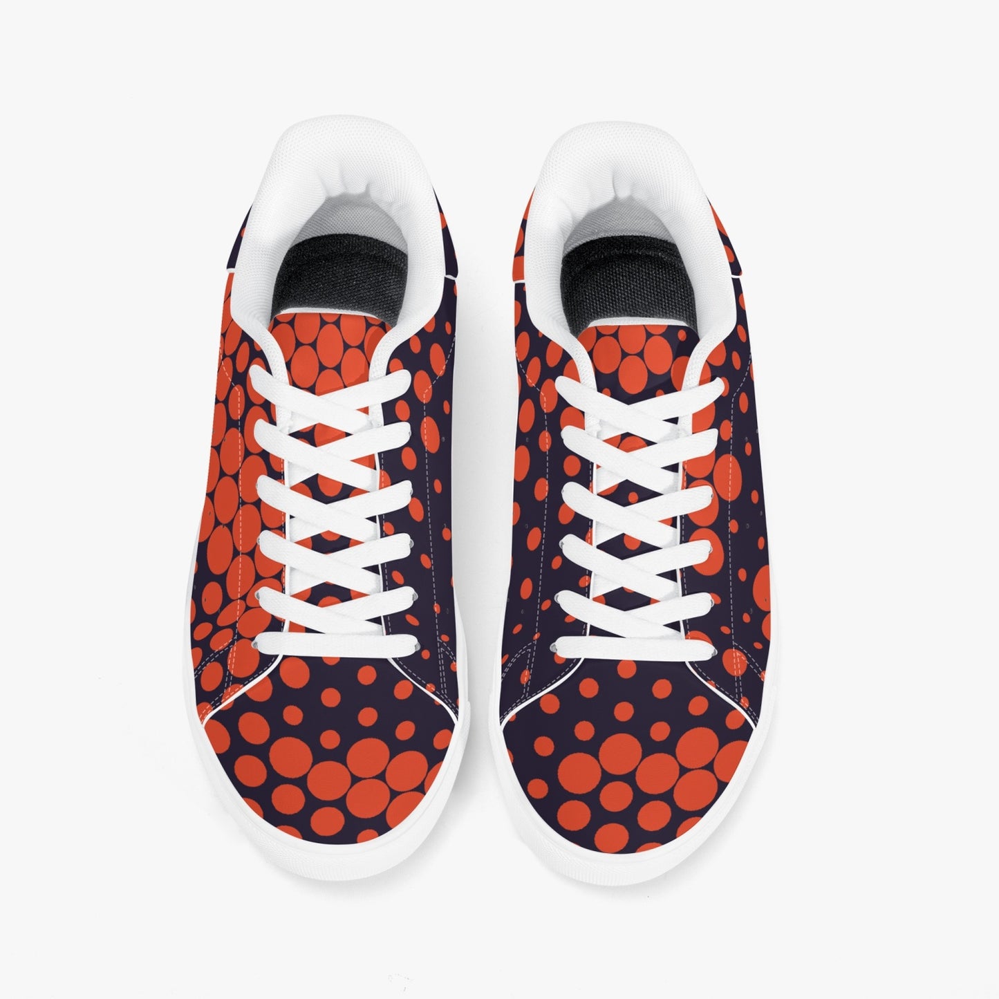 Camo Sneakers | Classic Low-Top | Orange & Blue Digital