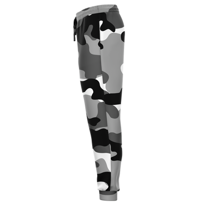 Camo Joggers | Unisex | Black, White & Gray