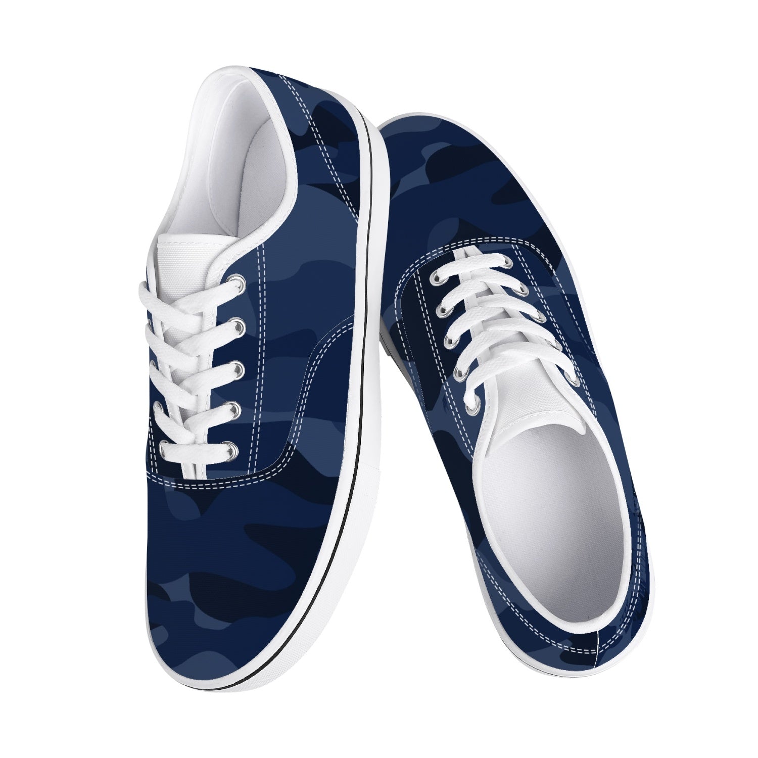 Camo Skate Shoes | Deep Blue Camouflage