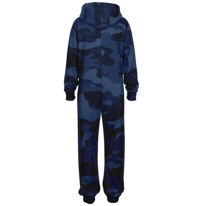 Camo Onesie | Deep Blue Camouflage