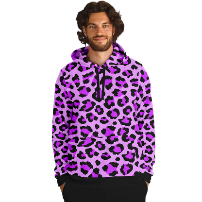 Leopard Hoodie | Purple, Blue and Black