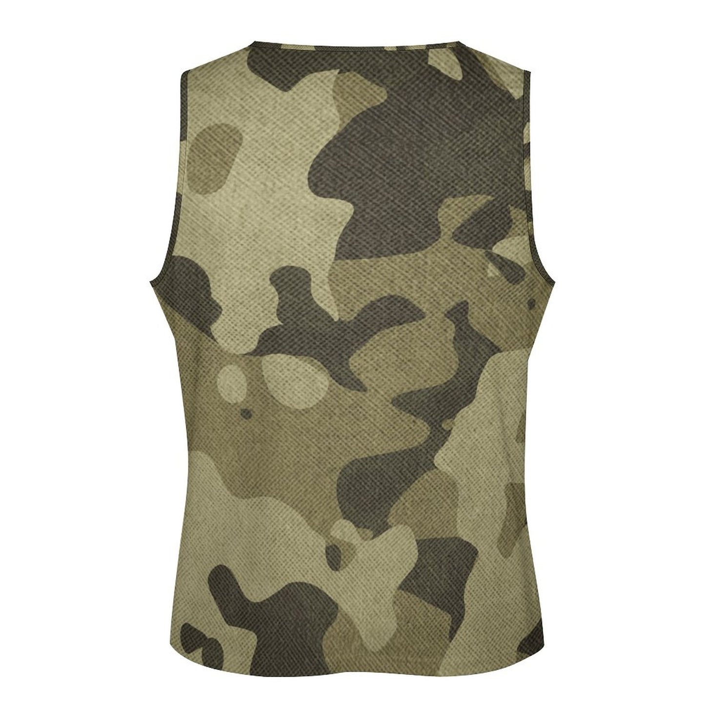 Camo Tank Top | Green Fabric Camouflage