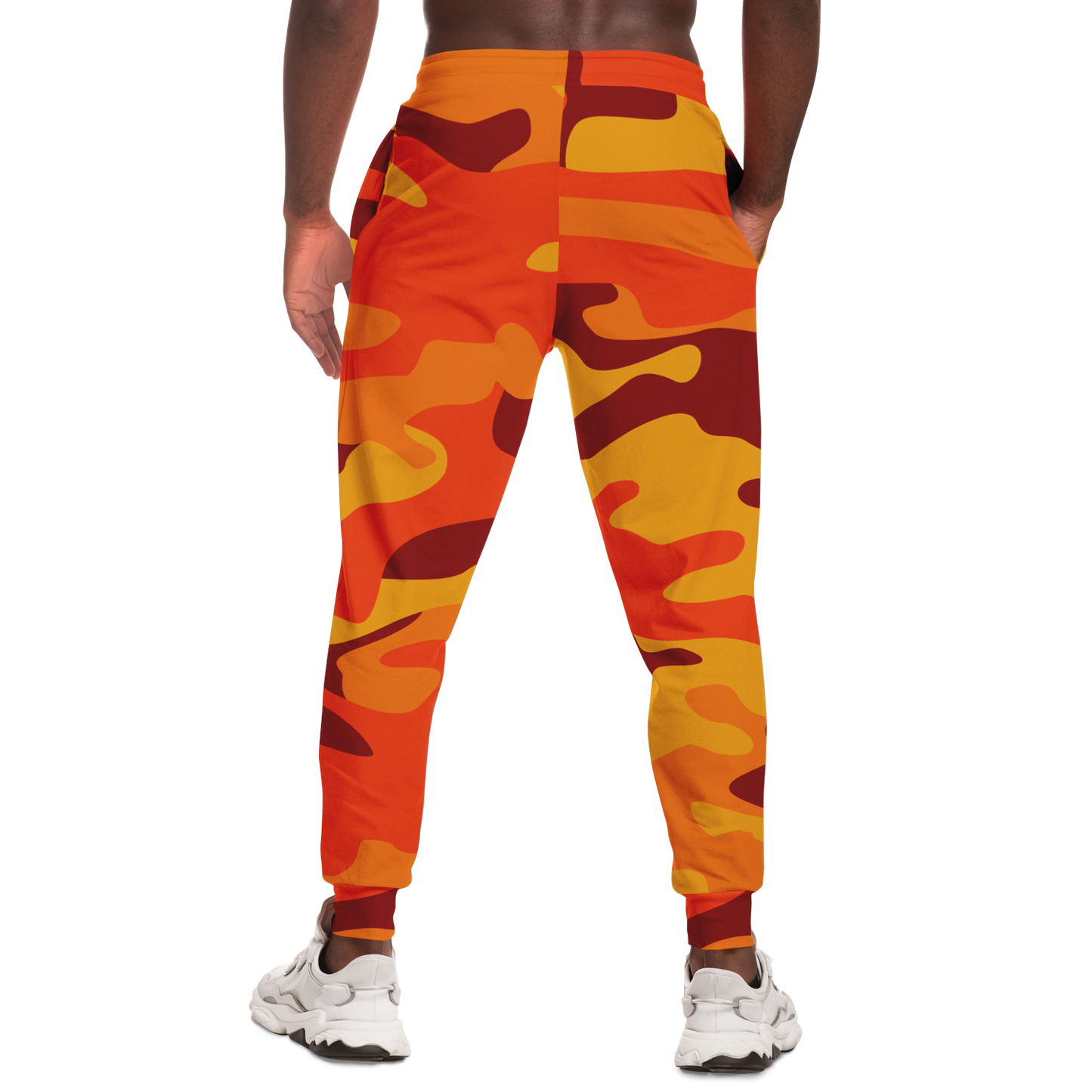 Camo Joggers | Unisex | Orange & Red