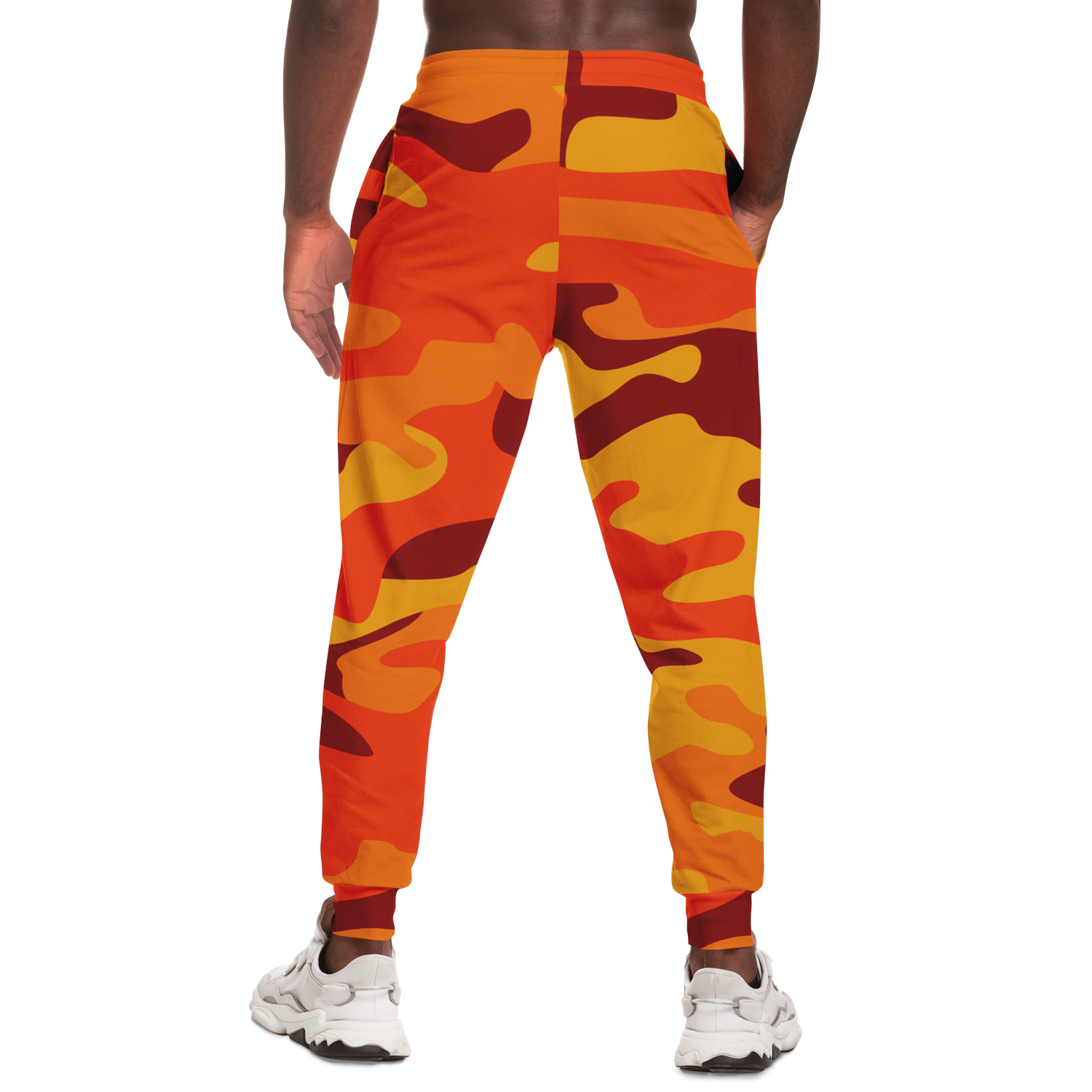 Camo Joggers | Unisex | Orange & Red