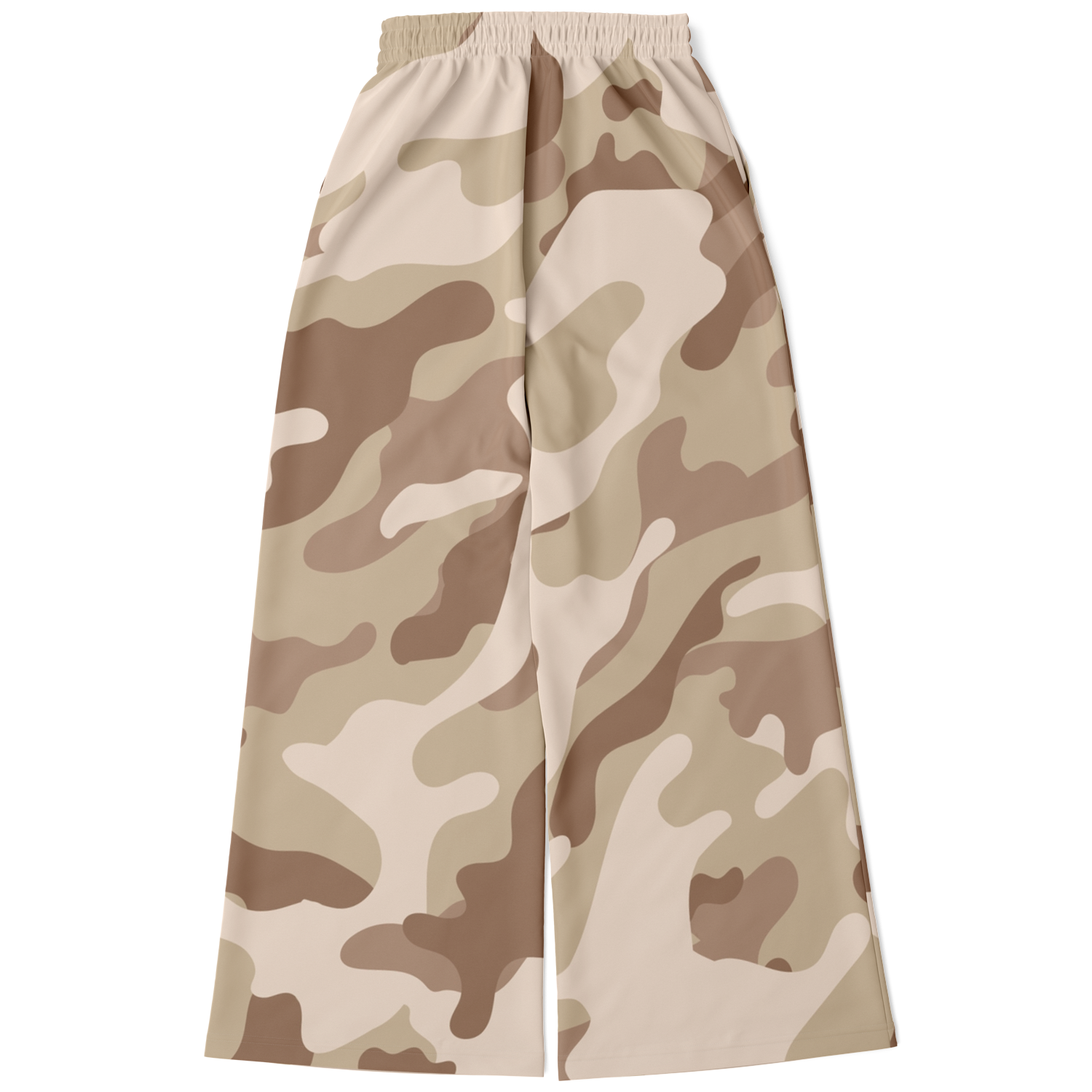 Camo Wide Leg Pants | Brown Desert Camouflage