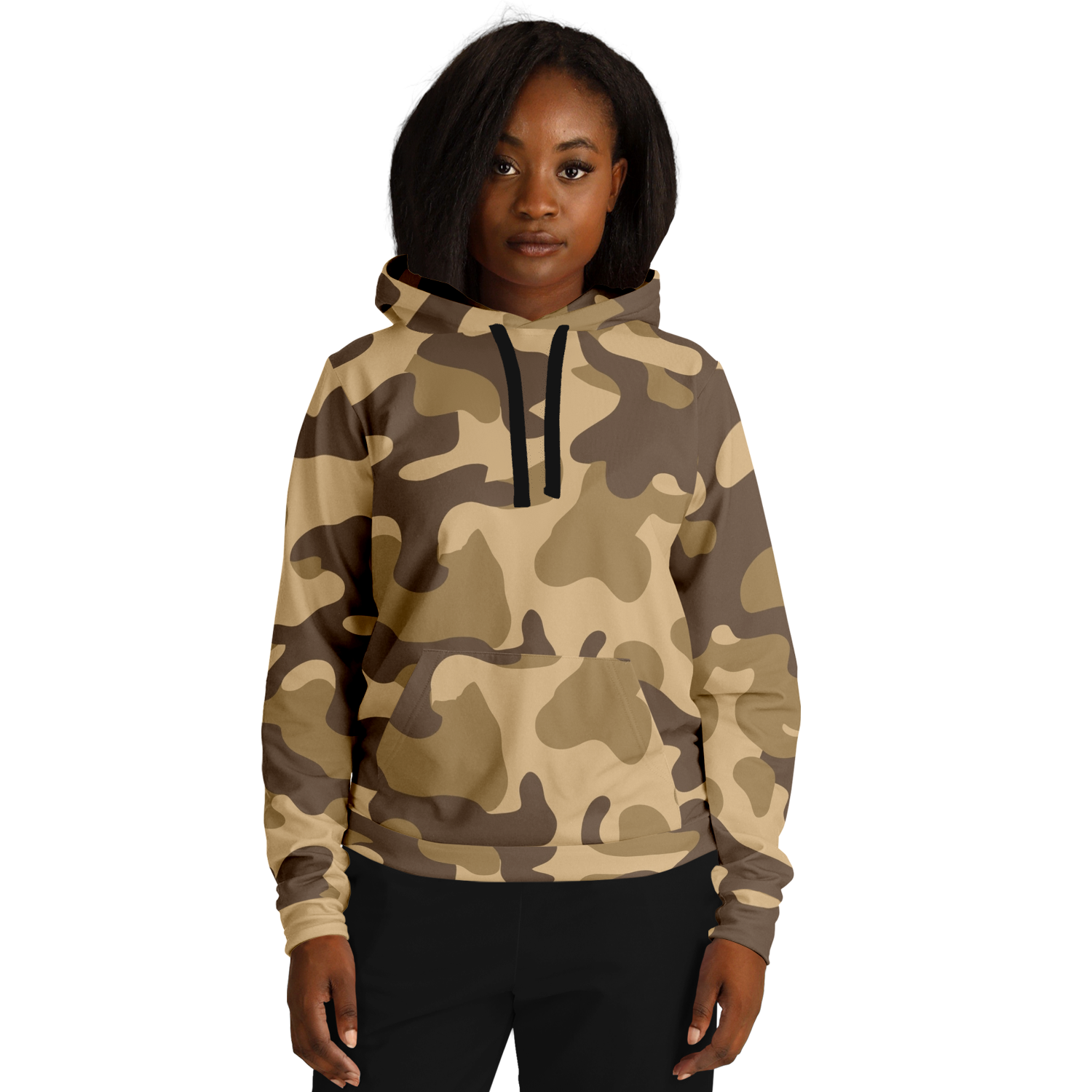 Camo Hoodie | Khaki Camouflage Pullover