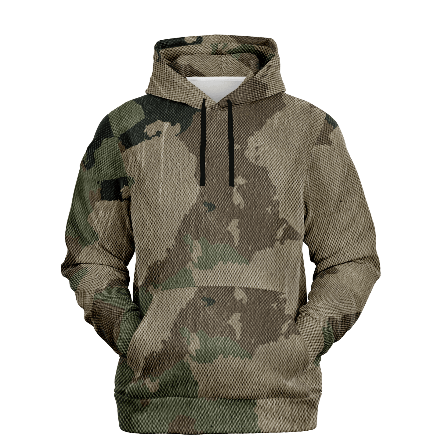 Camo Hoodie | Dirty Old Brown Camouflage Pullover