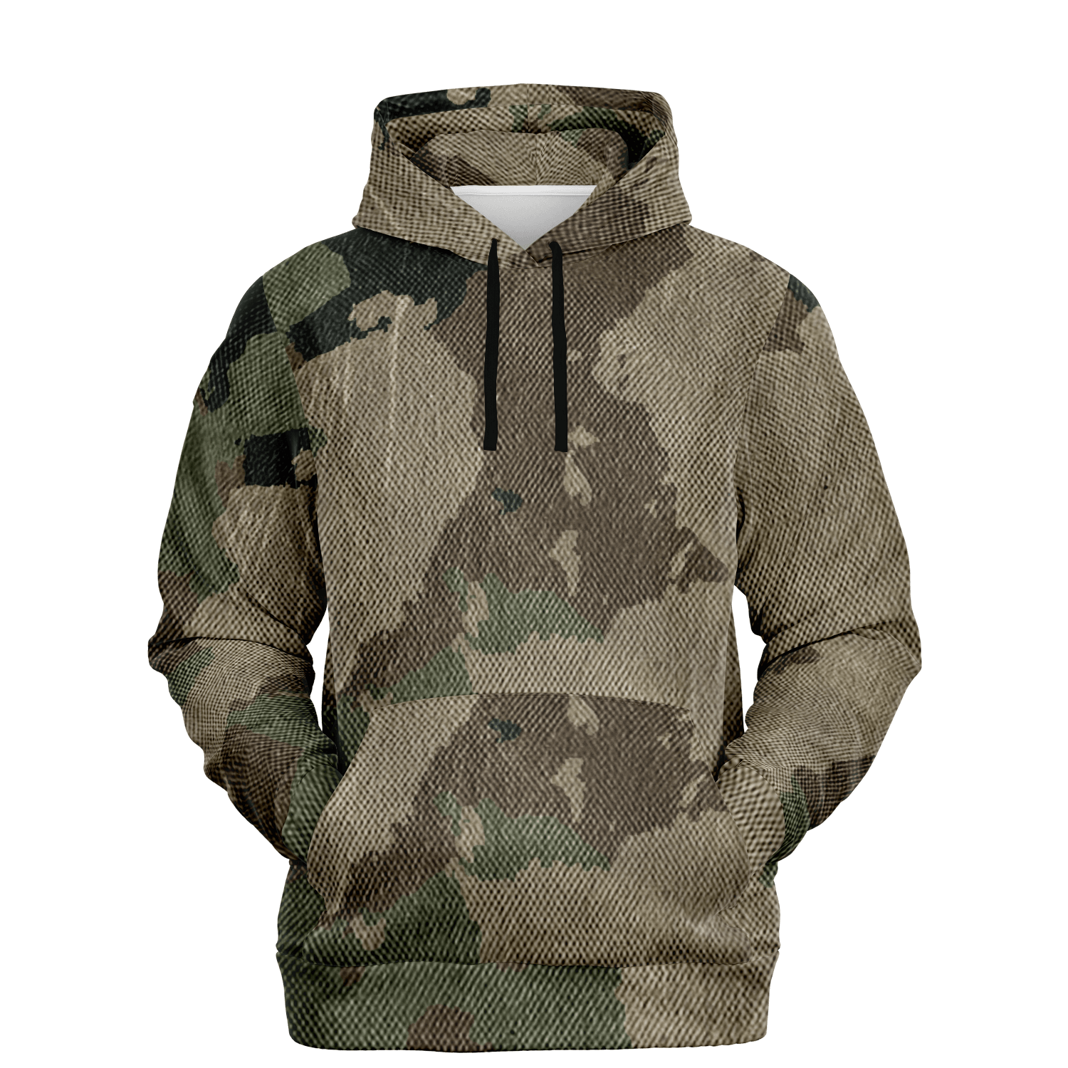 Camo Hoodie | Dirty Old Brown Camouflage Pullover