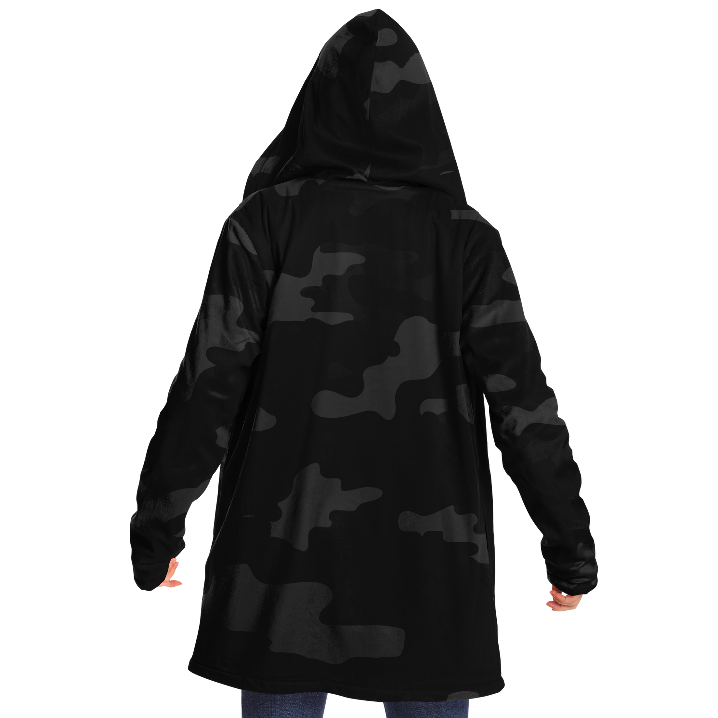 Camo Cloak | Black Camouflage | Microfleece