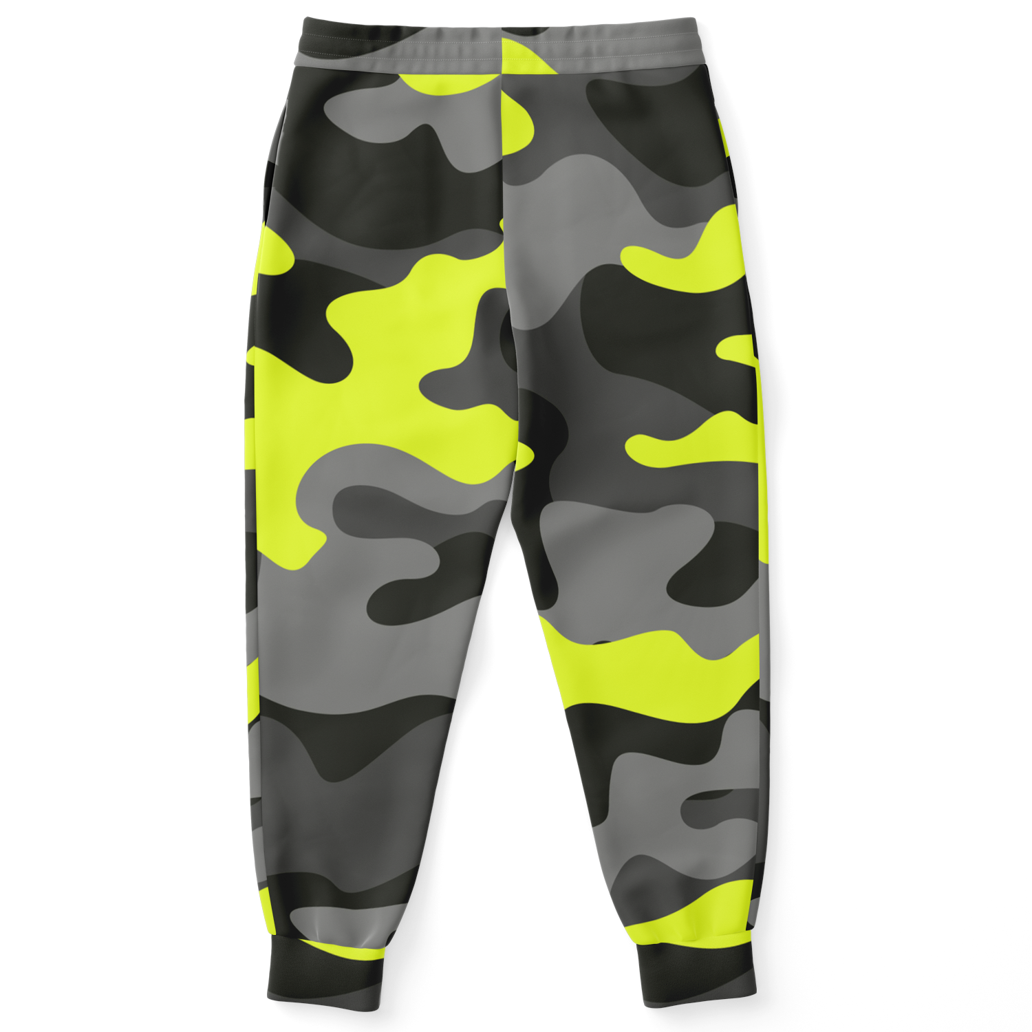 Camo Joggers | Unisex | Black, Gray & Yellow