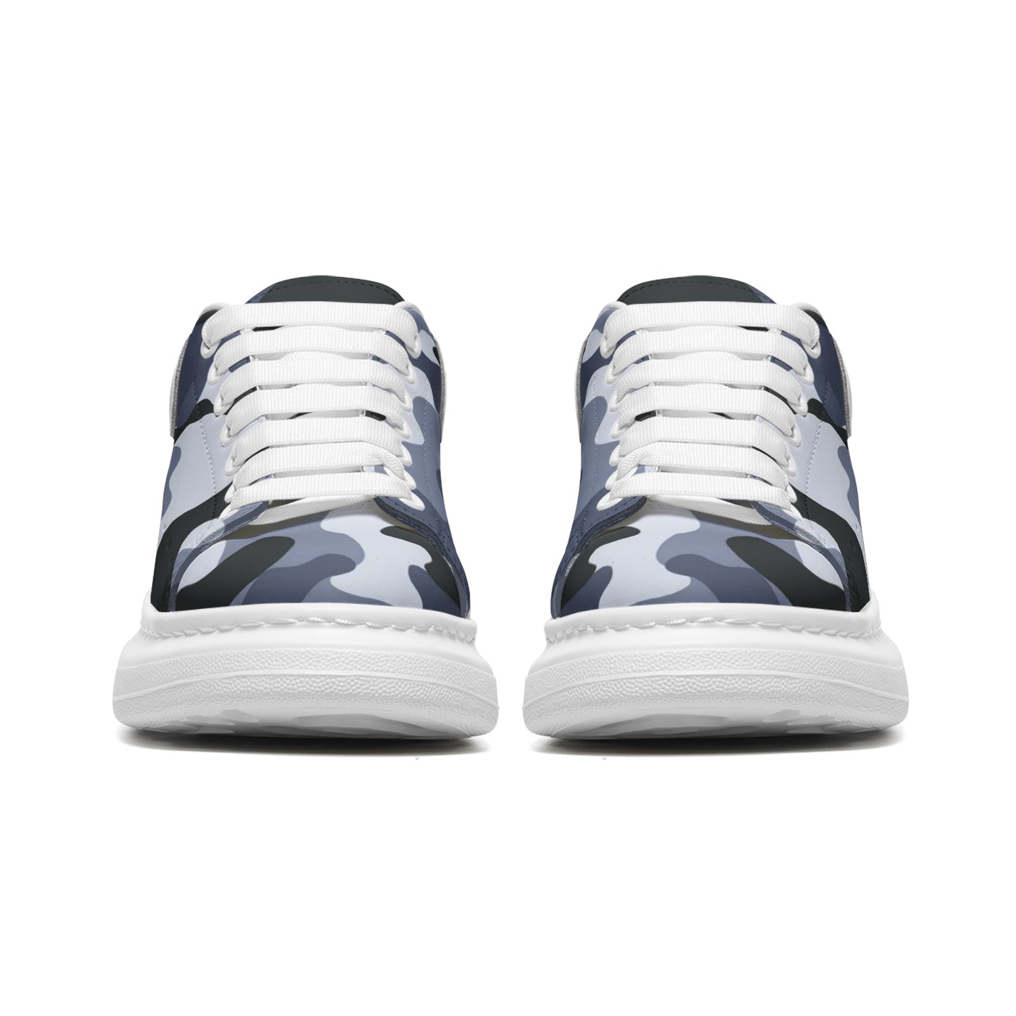 Oversized McQueen Sneakers | Light Blue Camouflage