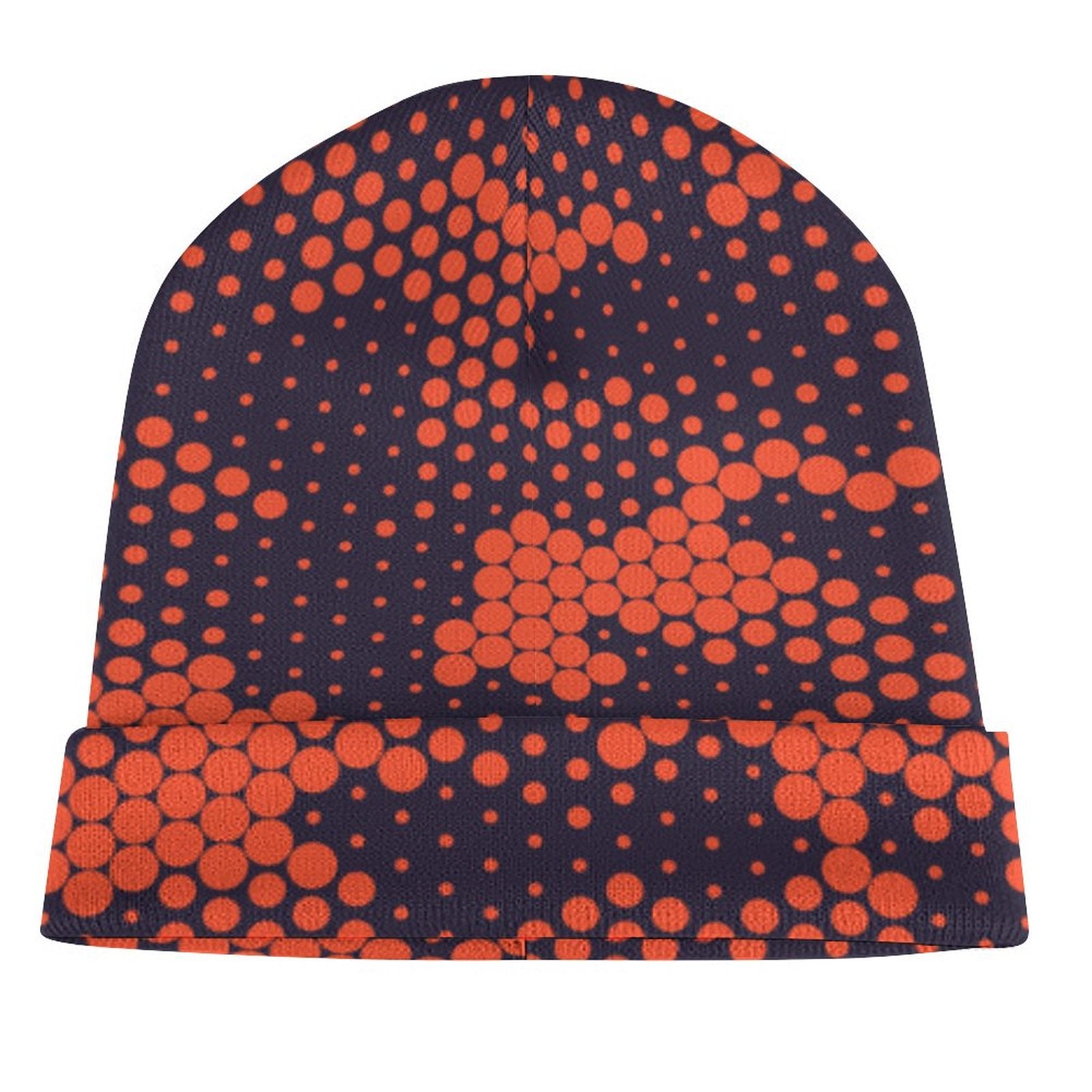 Camo Beanie | Orange & Blue Digital Camouflage