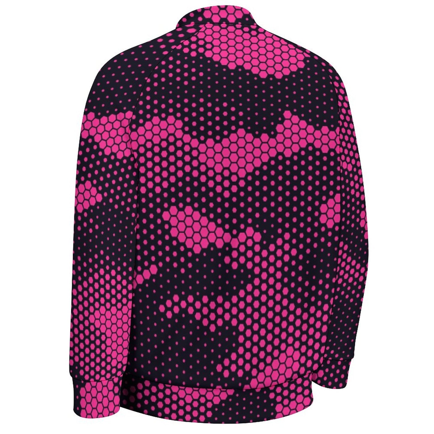 Men's Camo Jacket | Pink Digital Dotted Hexagonal