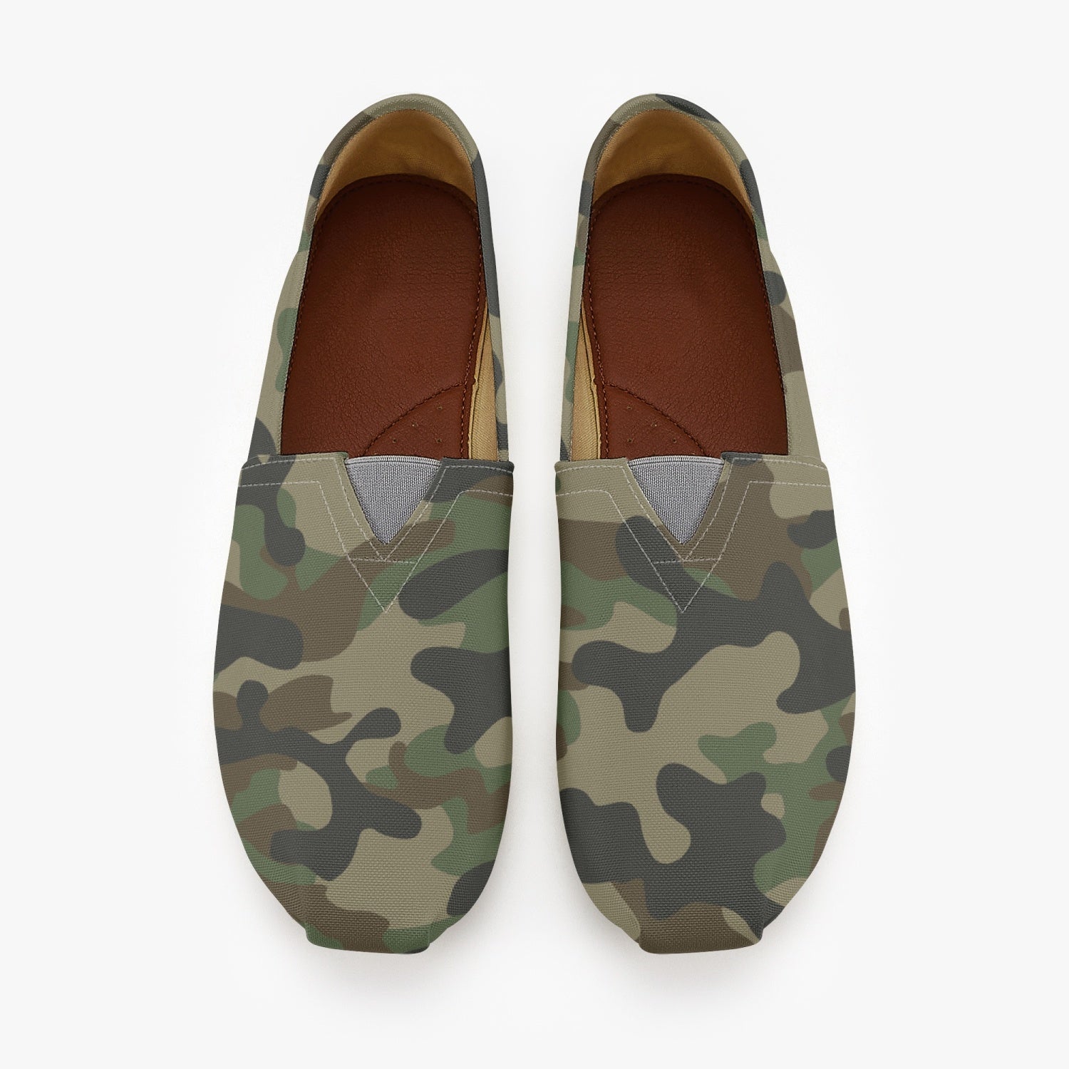 Camo Toms | Military Brown Camouflage Canvas Shoes