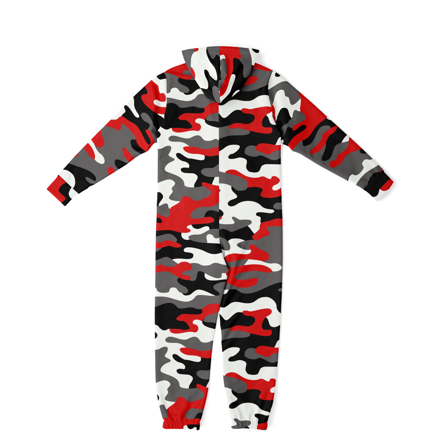 Camo Onesie | Red, Black, and White Camouflage