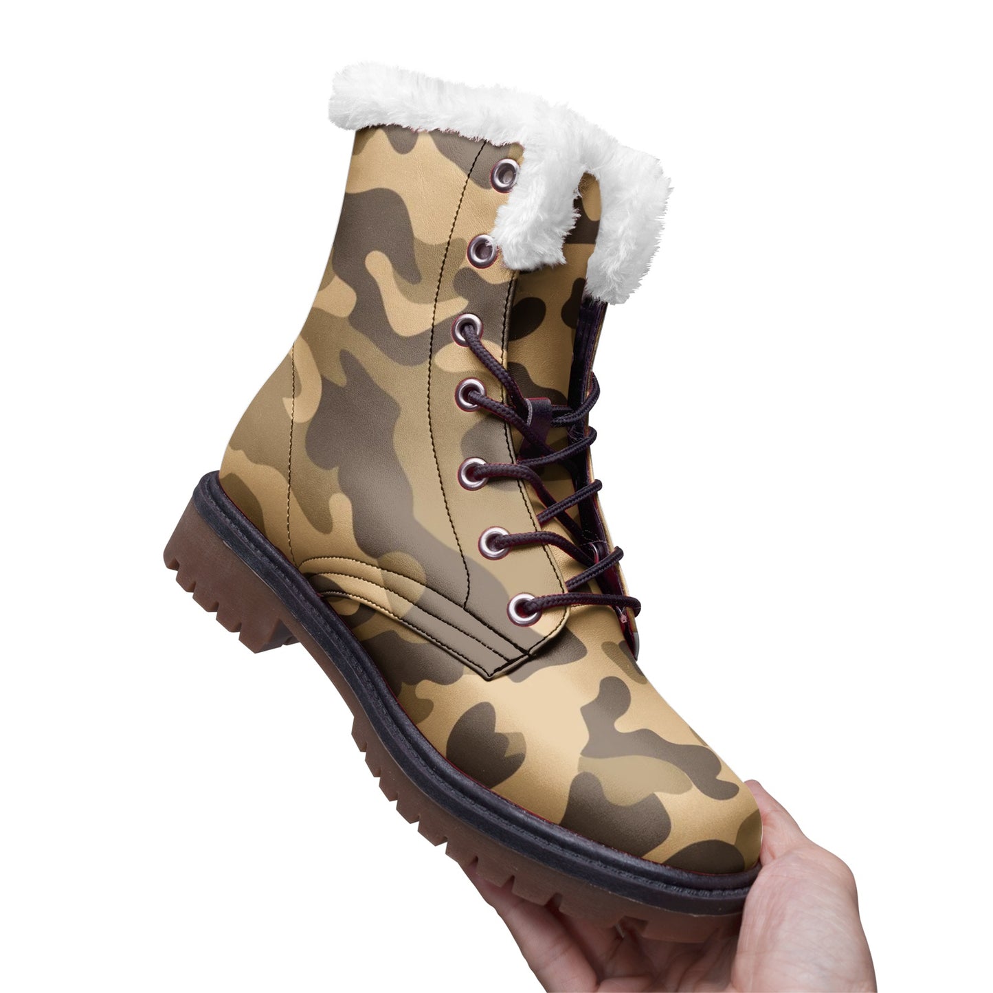 Snow Camo Boots | Khaki Camouflage