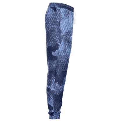 Camo Sweatpants | Unisex | Blue Denim Camouflage