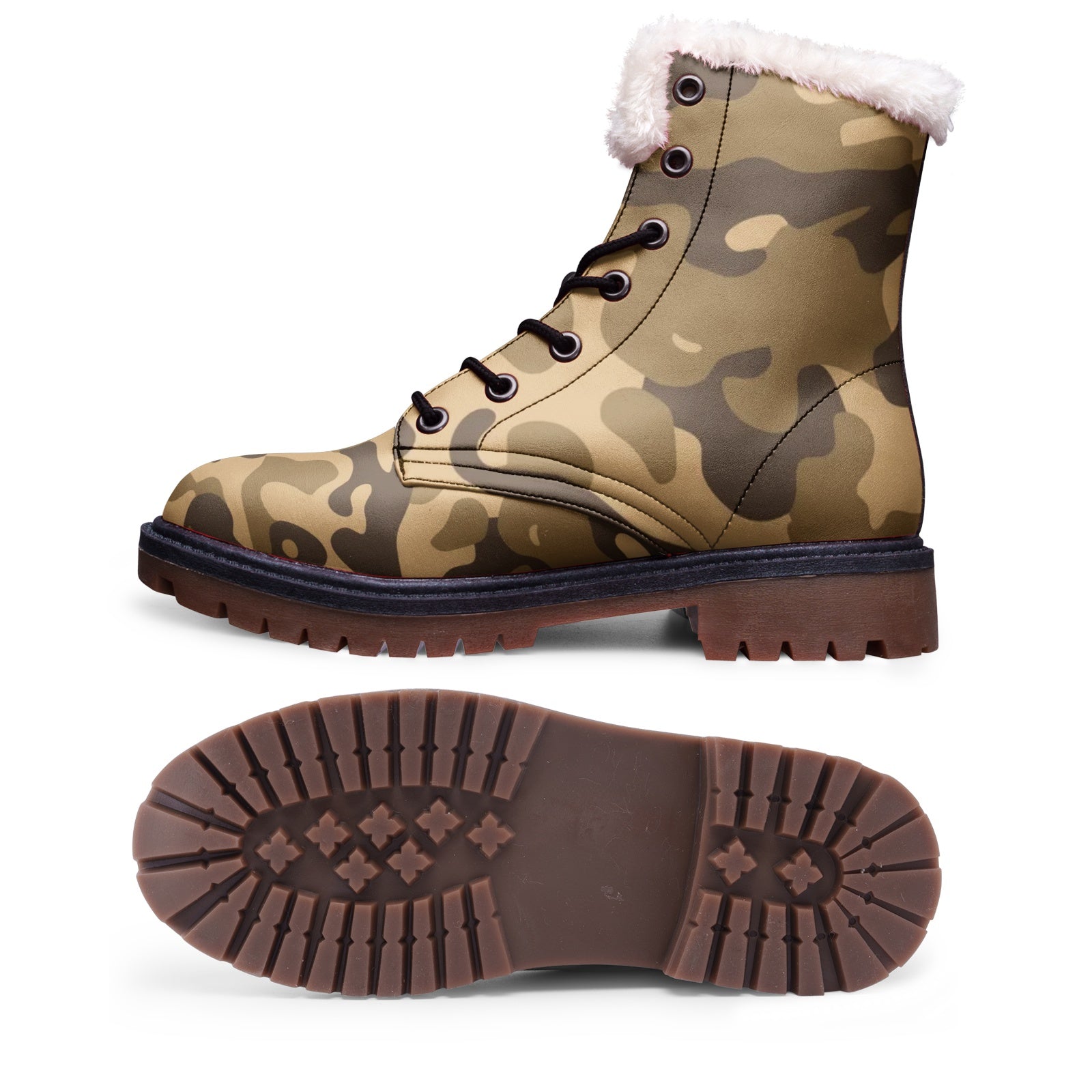 Snow Camo Boots | Khaki Camouflage