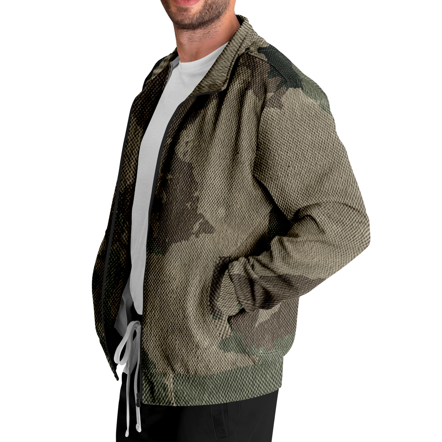 Camo Track Jacket | Dirty Old Brown Camouflage