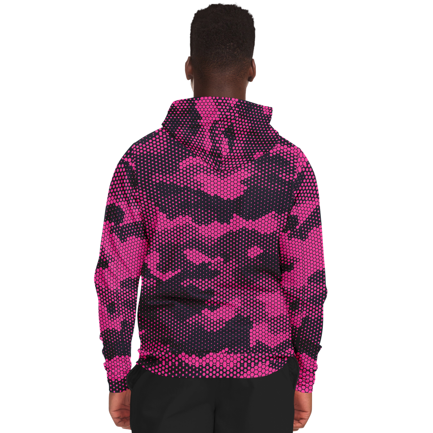 Zip-Up Hoodie | Digital Pink Camouflage