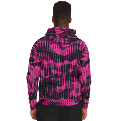 Zip-Up Hoodie | Digital Pink Camouflage