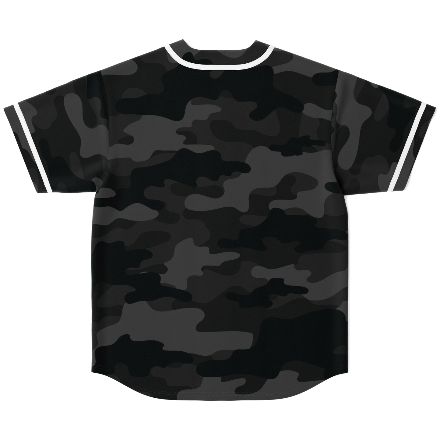 Camo Baseball Jersey | Black Camouflage