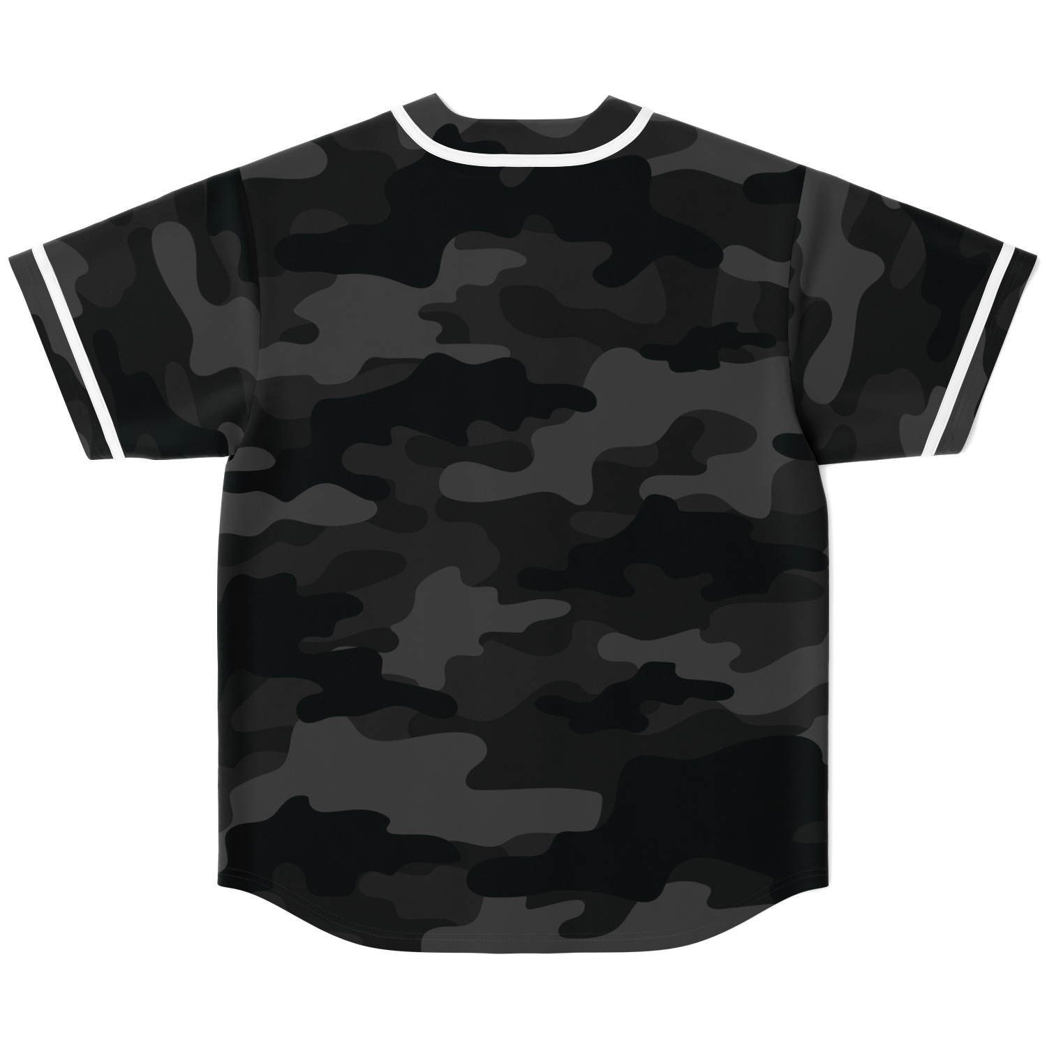 Camo Baseball Jersey | Black Camouflage