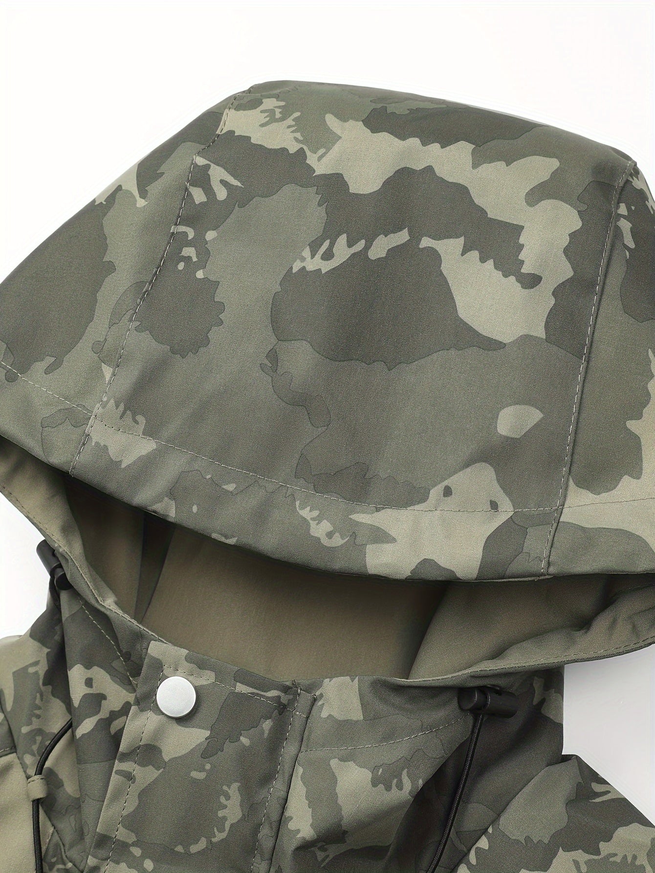 Preppy Jacket For Men | Army Green Camouflage