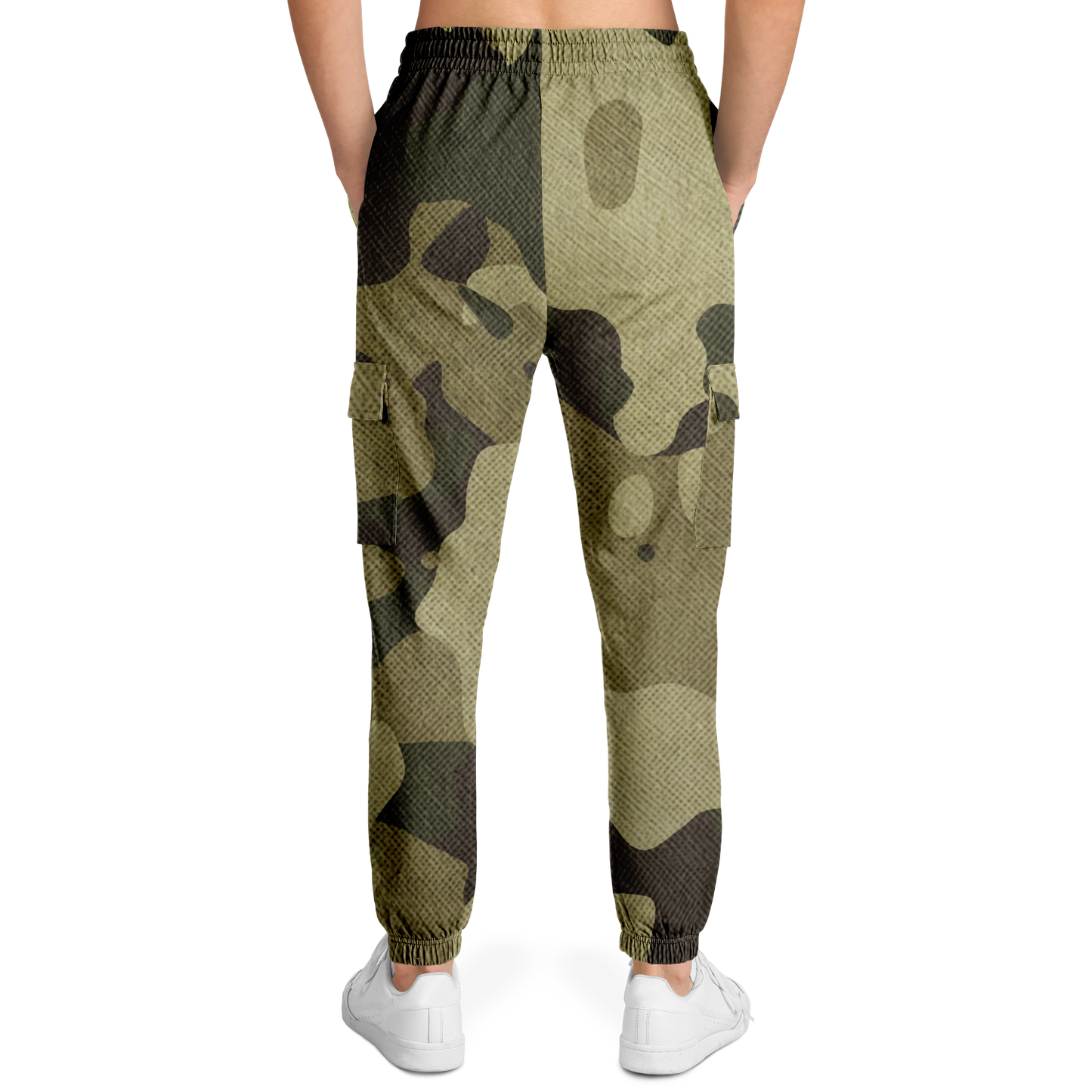 Camo Cargo Pants | Unisex | Green Fabric Camouflage