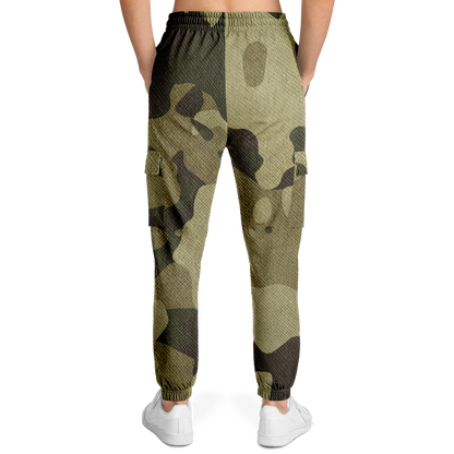 Camo Cargo Pants | Unisex | Green Fabric Camouflage