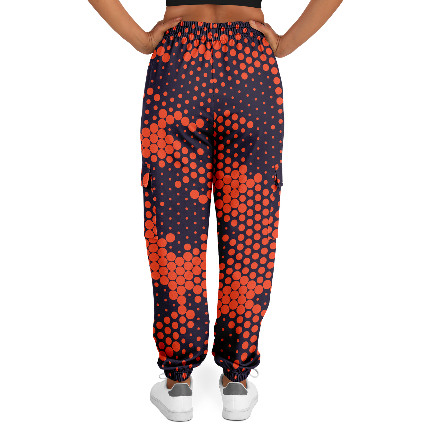 Camo Cargo Pants | Unisex | Orange & Blue Digital