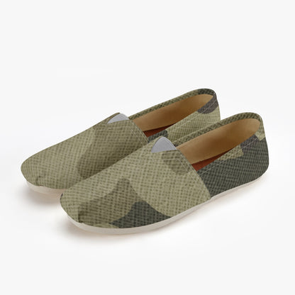 Camo Toms | Green Fabric Camouflage Canvas Shoes