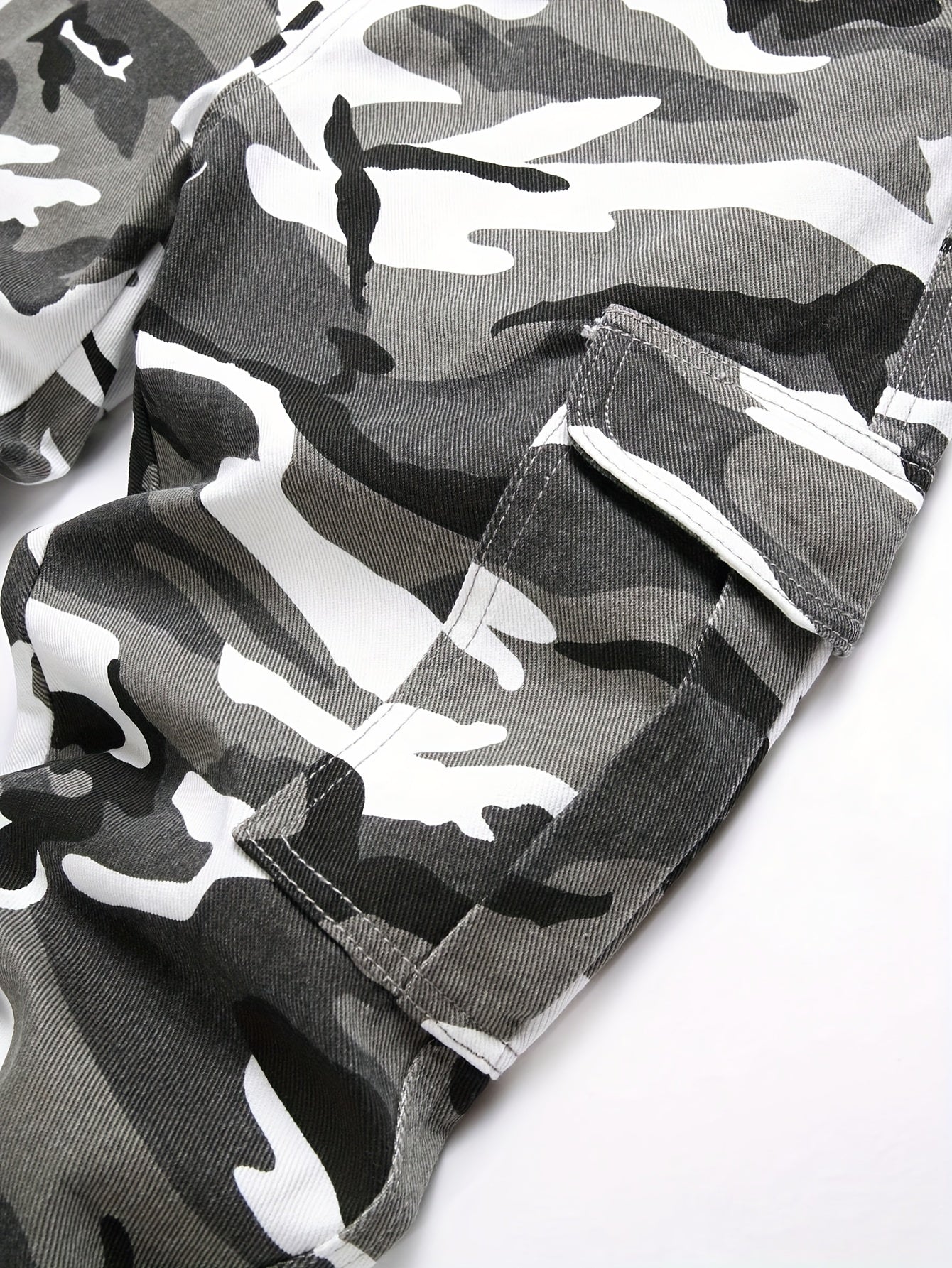 Men's Camouflage Denim Jeans | Non-Stretch Twill Weave