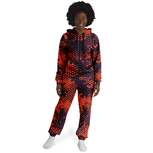 Camo Onesie | Orange and Blue Digital Camouflage