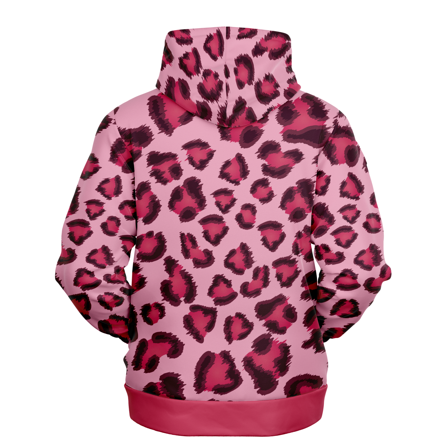 Leopard Hoodie | Pink, Cherry, and Black