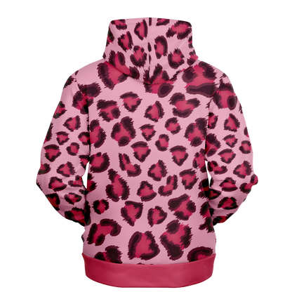 Leopard Hoodie | Pink, Cherry, and Black