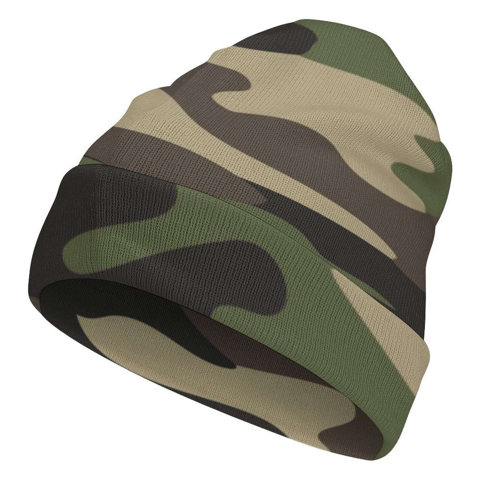 Camo Beanie | Classic Green Camouflage