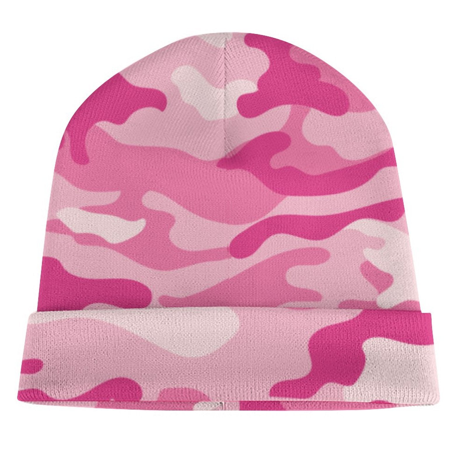 Camo Beanie | Lavender Pink Camouflage