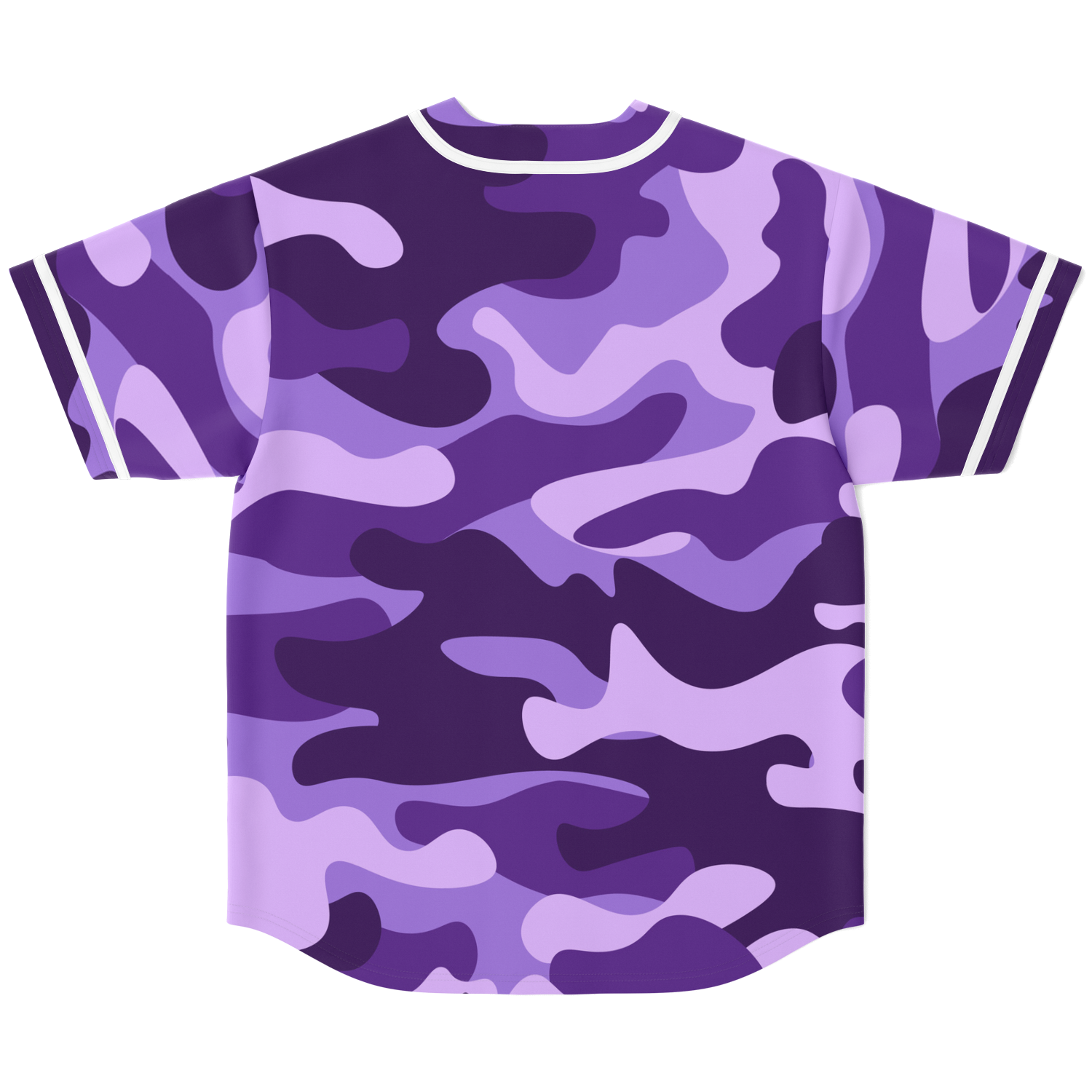 Camo Baseball Jersey | Purple, Blue & Mauve Camouflage