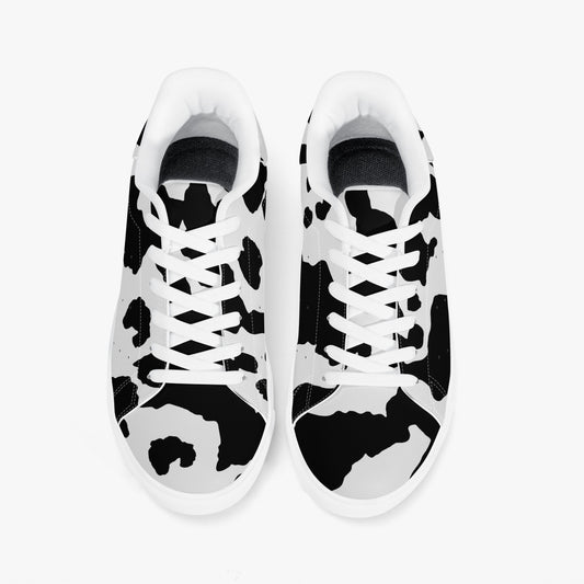 Camo Sneakers | Classic Low-Top Leather | Black & White