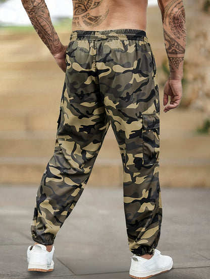 Men's Camo Cargo Pants With Side Pockets